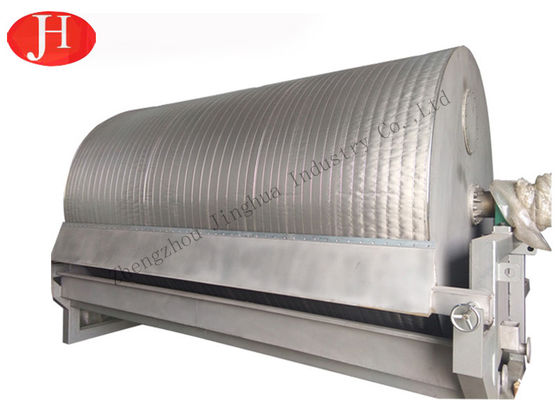 Mesin pati kentang manis dari stainless steel Peralatan Filter vakum terus menerus