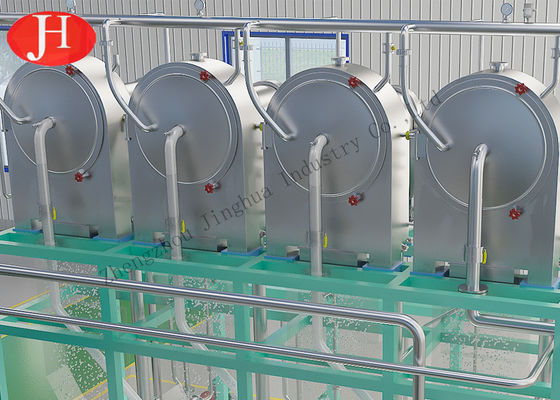 Mesin Pembuat Pati Kentang Dehidrasi Centrifuge Sieve