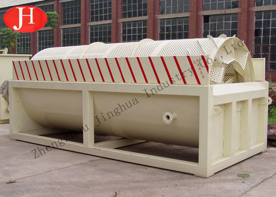 Mesin Pembuat Pati Kentang Rotary Washer 25t / H 18.5kw