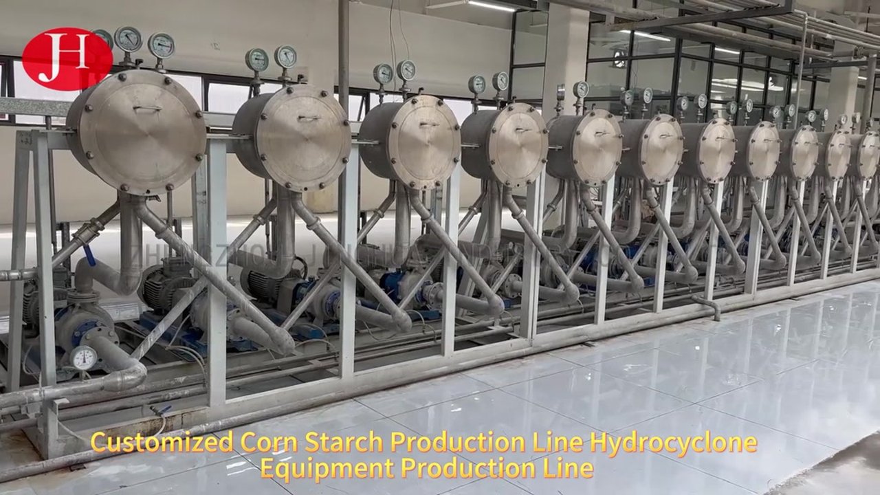 Cina Unit Hidrosiklon Baja Tahan Karat untuk Pencucian & Konsentrasi Bubur Pati Dijual