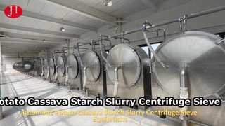 Peralatan Saringan Centrifuge Bubur Pati Singkong Kentang Otomatis